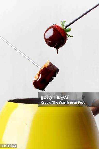 Rich Chocolate Fondue photographed in Washington, DC. .