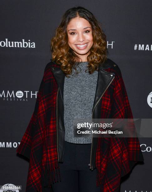 Brytni Sarpy arrives at premier of Truth or Dare at Inaugural Mammoth Film Festival - Day 2 on February 9, 2018 in Mammoth Lakes, California.