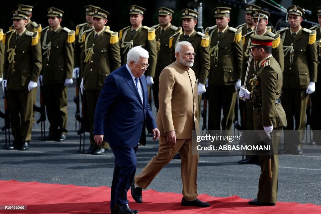 TOPSHOT-PALESTINIAN-INDIA-DIPLOMACY