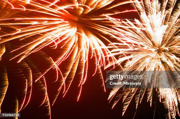 Bonfire Night, Skinningrove, North Yorkshire, England, Wednesday 5th November 1997.