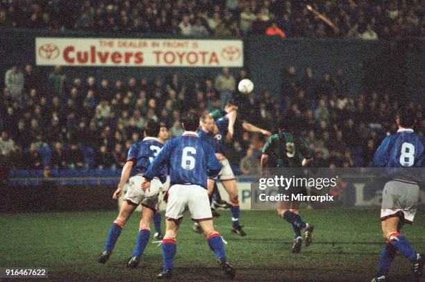 Football League Division 1 match, Oldham 1 - 0 Middlesbrough, 5th April 1995.