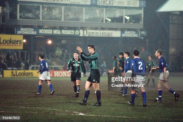 Football League Division 1 match, Oldham 1 - 0 Middlesbrough, 5th April 1995.