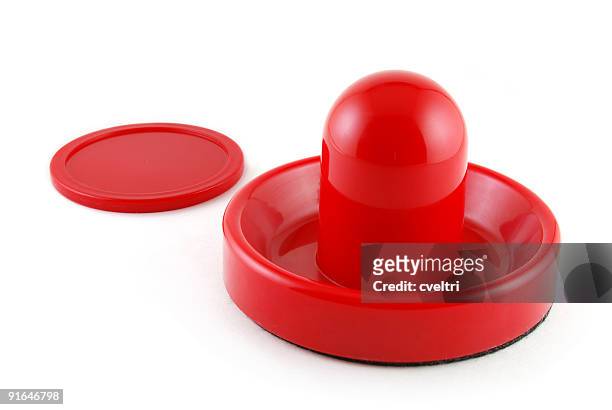 air hockey - air hockey puck stock pictures, royalty-free photos & images