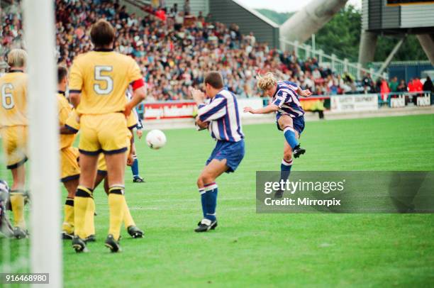 Huddersfield Town 0-1 Wycombe Wanderers, Division Two league match at the Alfred McAlpine Stadium, Saturday 20th August 1994. Inaugural match at the...