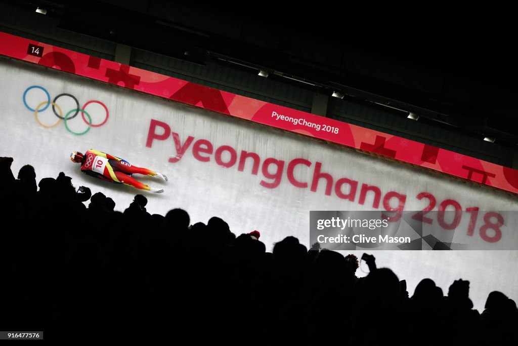 Luge - Winter Olympics Day 1