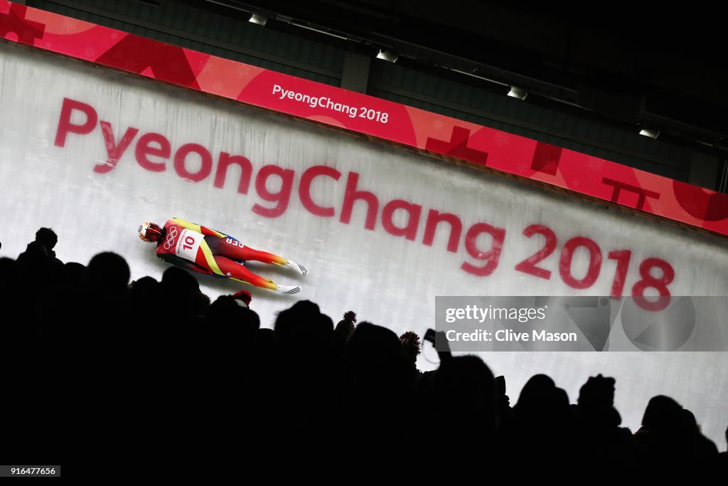 Luge - Winter Olympics Day 1