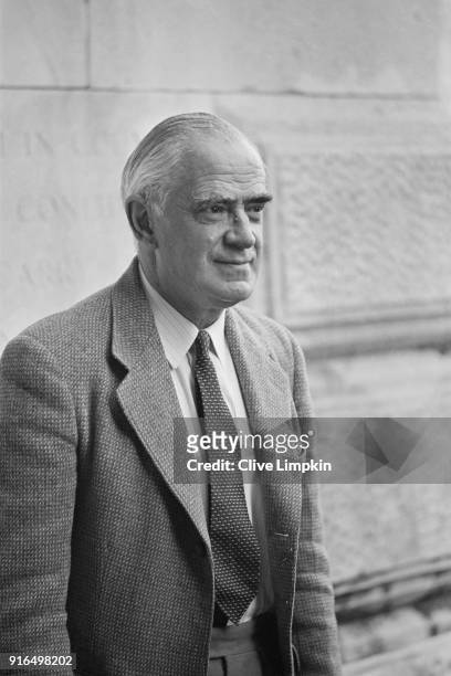 British Labour politician, Fabian Socialist and Foreign Secretary Michael Stewart, Baron Stewart of Fulham , London, UK, 18th March 1968.