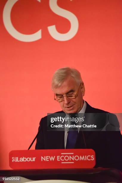 Shadow Chancellor John McDonnel. Labourparty hosts a conference on alternative models of economic ownership with speeches by Shadow Chancellor John...