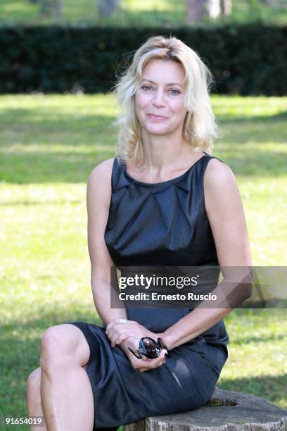 Actress Margherita Buy attends 'Lo Spazio Bianco' photocall at the La Casa Del Cinema on October 9, 2009 in Rome, Italy.