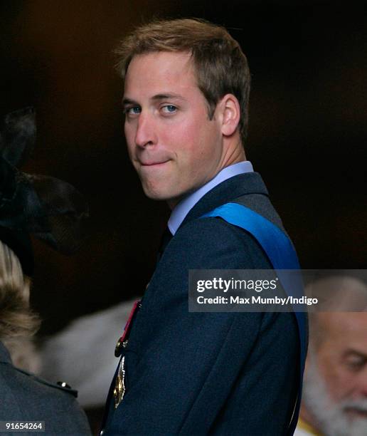 Prince William attends a service of commemoration to mark the end of combat operations in Iraq at St Paul's Cathedral on October 9, 2009 in London,...