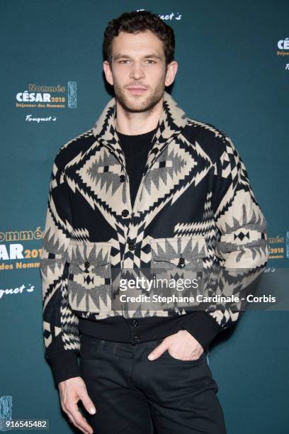 Actor Arnaud Valois attends the Cesar 2018 - Nominee Luncheon at Le Fouquet's on February 10, 2018 in Paris, France.