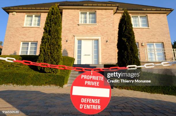 The house of the Exiled former Catalan leader Carles Puigdemont i Casamajó on February 9, 2018 in Waterloo, 15 Km south of Brussels, Belgium.