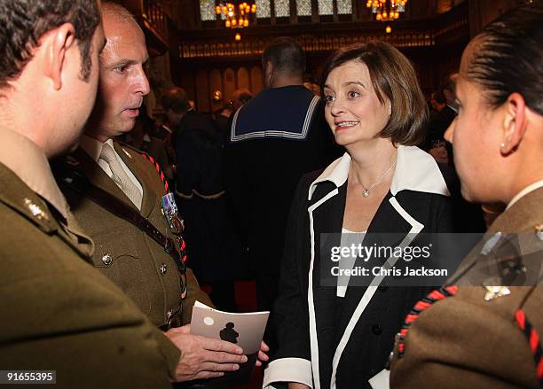 Cherie Blair attends a reception at London Guildhall after a Service of Commemoration to mark the end of combat operations in Iraq on October 9, 2009...