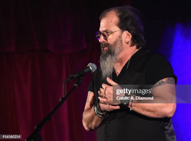 Steve Earle performs during his Annual Winter Residency at City Winery on February 9, 2018 in Atlanta, Georgia.