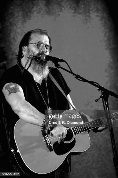 Steve Earle performs during his Annual Winter Residency at City Winery on February 9, 2018 in Atlanta, Georgia.