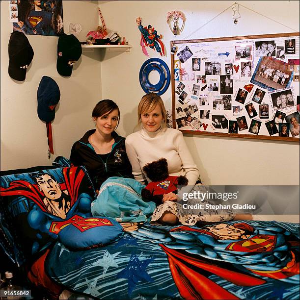 Jessikah and Joyce, two sister-wives from the small polygamist community of Centennial Park at the border of Utah and Arizona, are doing laundry for...