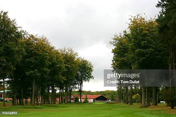 General view of the clubhouse during the SkyCaddie PGA Fourball Championship at Forest Pines Golf Club on October 09, 2009 in Broughton, England.