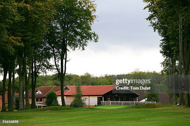 General view of the clubhouse during the SkyCaddie PGA Fourball Championship at Forest Pines Golf Club on October 09, 2009 in Broughton, England.