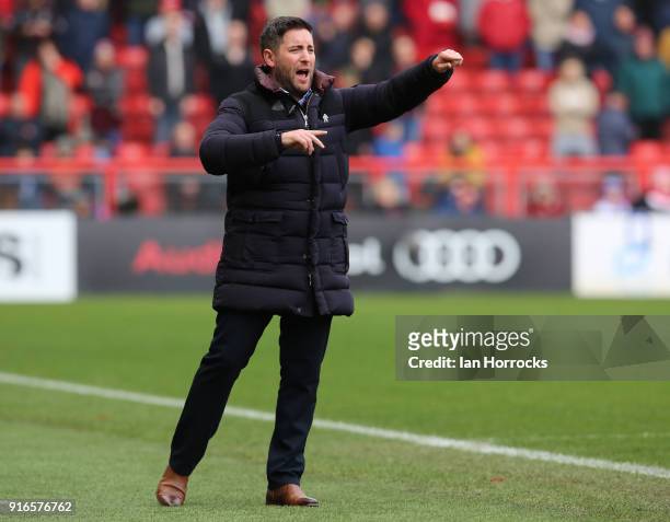 Bristol manager Lee Johnson during the Sky Bet Championship match between Bristol City and Sunderland at Ashton Gate on February 10, 2018 in Bristol,...
