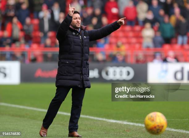 Bristol manager Lee Johnson during the Sky Bet Championship match between Bristol City and Sunderland at Ashton Gate on February 10, 2018 in Bristol,...