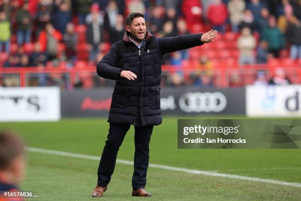 Bristol manager Lee Johnson during the Sky Bet Championship match between Bristol City and Sunderland at Ashton Gate on February 10, 2018 in Bristol,...