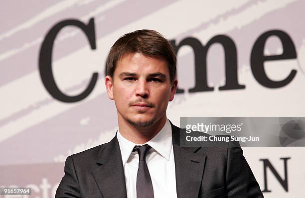 Actor Josh Hartnett attends at the Press Conference-Gala Presentation 'I Come with the Rain' during the 14th Pusan International Film Festival at the...