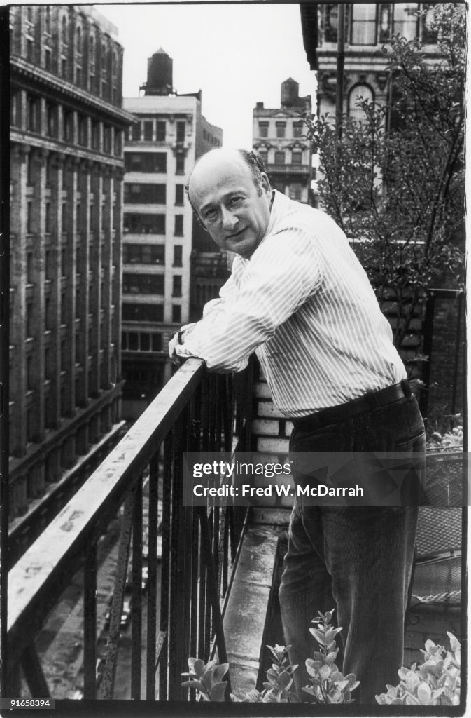 Portrait Of Ed Koch On Balcony