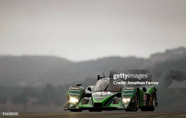 The Drayson Racing Judd driven by Paul Drayson and Jonny Cocker during practice for the ALMS Monterey Sports Car Championships at Mazda Laguna Seca...