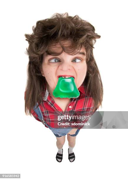 eating laundry pods is unattractive - redneck women stock pictures, royalty-free photos & images