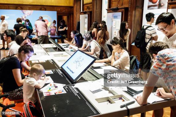 The Pixar Animation Studios, Design by Hand interactive exhibition at the Smithsonian Design Museum.