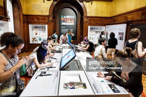 The Pixar Animation Studios, Design by Hand interactive exhibition at the Smithsonian Design Museum.