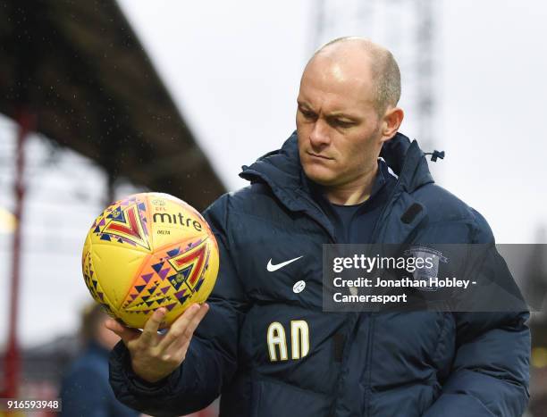 Preston's Manager Alex Neil during the Sky Bet Championship match between Brentford and Preston North End at Griffin Park on February 10, 2018 in...