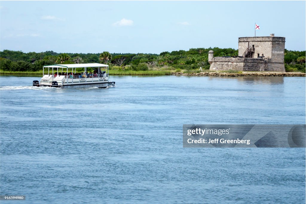A boat on the Matanzas Inlet River.