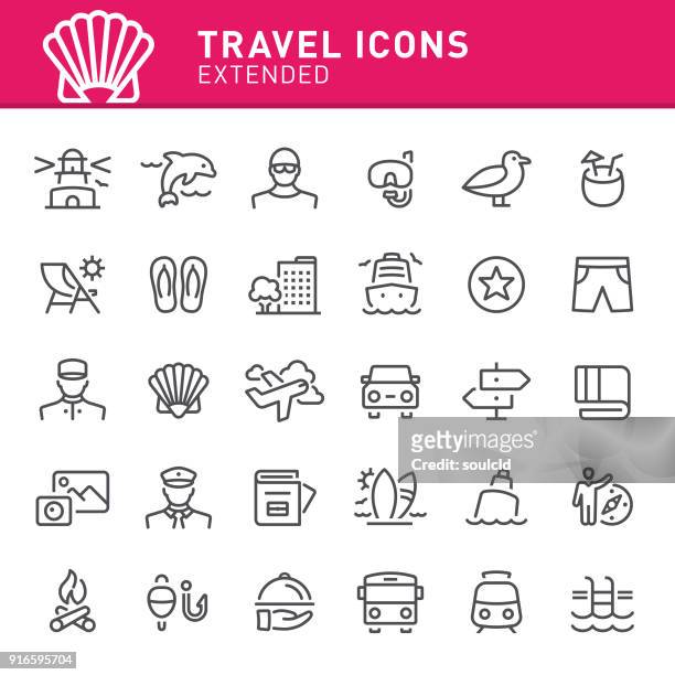 旅行のアイコン - 旅客船点のイラスト素材／クリップアート素材／マンガ素材／アイコン素材