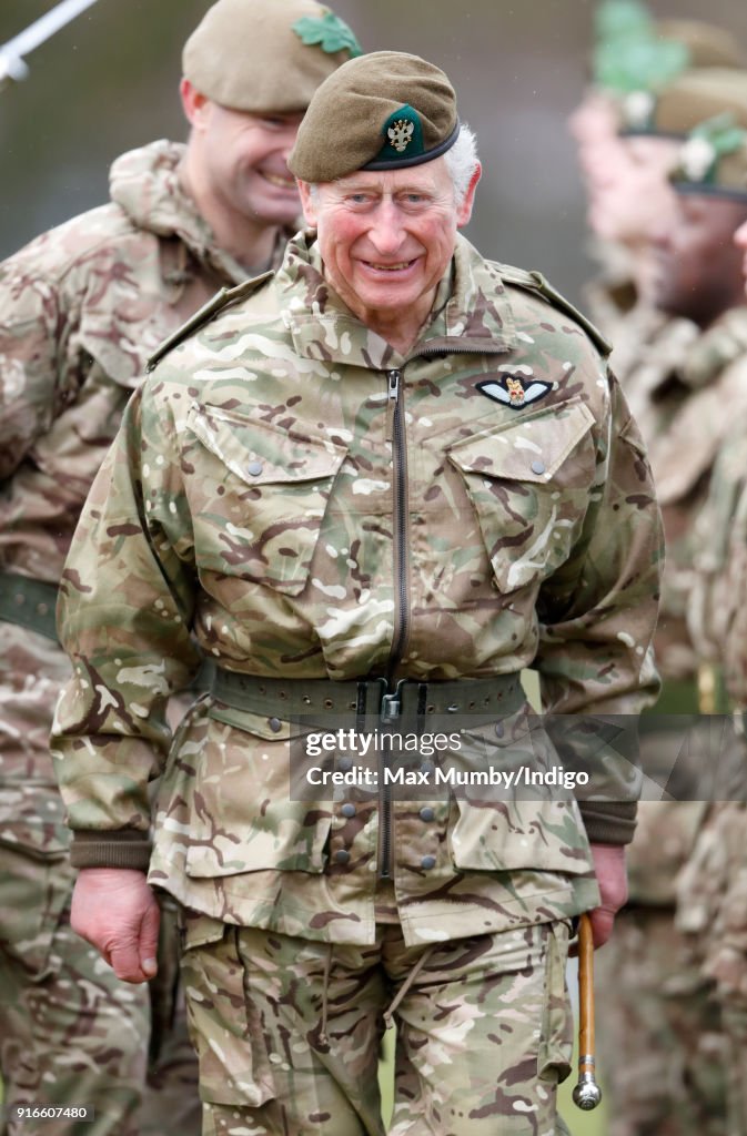 The Prince Of Wales Visits The Mercian Regiment