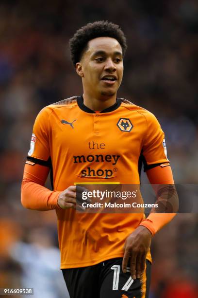 Helder Costa of Wolverhampton Wanderers looks on during the Sky Bet Championship match between Wolverhampton and Queens Park Rangers at Molineux on...
