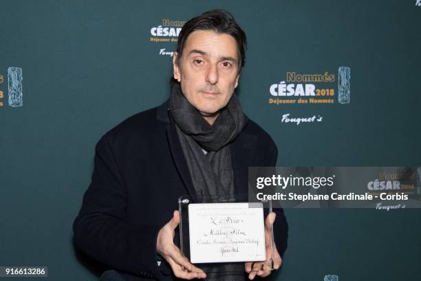 Director Yvan Attal attends the Cesar 2018 - Nominee Luncheon at Le Fouquet's on February 10, 2018 in Paris, France.