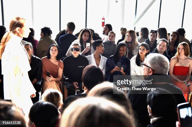 Leigh Lezark, Jessica Hart, Sonequa Martin-Green, Kelela, Guests, and Larsen Thompson attends the Dion Lee fashion show during New York Fashion Week:...