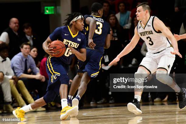 Kanayo Obi-Rapu guard East Tennessee State University Buccaneers challenges Fletcher Magee guard Wofford College Terriers, Saturday, January 27 at...