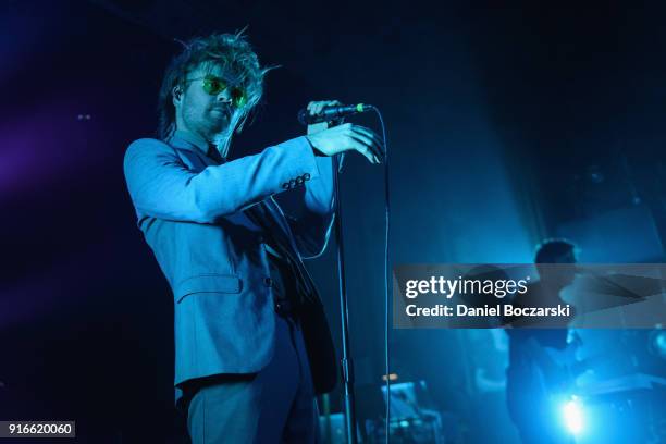 Rou Reynolds and Chris Batten of Enter Shikari perform at Metro on February 9, 2018 in Chicago, Illinois.