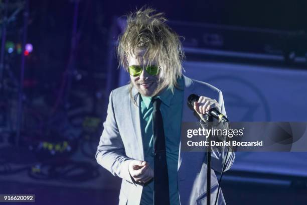 Rou Reynolds of Enter Shikari performs at Metro on February 9, 2018 in Chicago, Illinois.