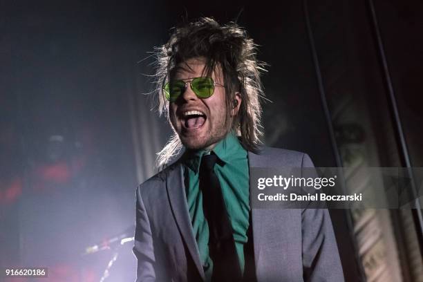 Rou Reynolds of Enter Shikari performs at Metro on February 9, 2018 in Chicago, Illinois.