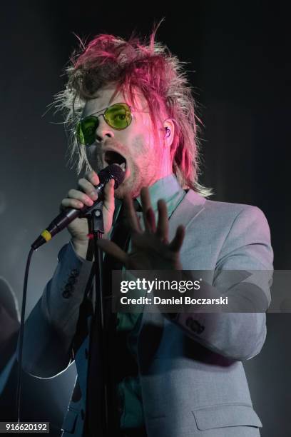 Rou Reynolds of Enter Shikari performs at Metro on February 9, 2018 in Chicago, Illinois.