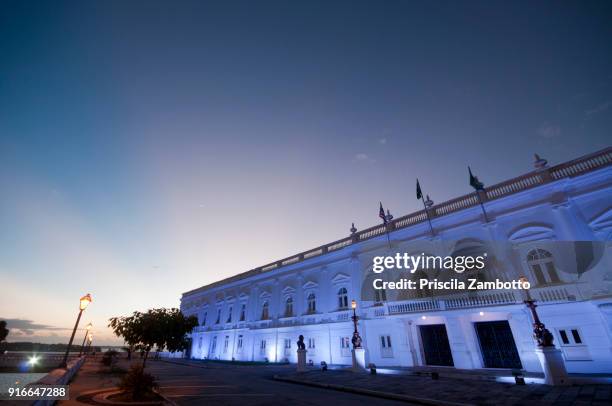 palácio dos leões. historic center of são luís, maranhão, brazil - palácio stock pictures, royalty-free photos & images
