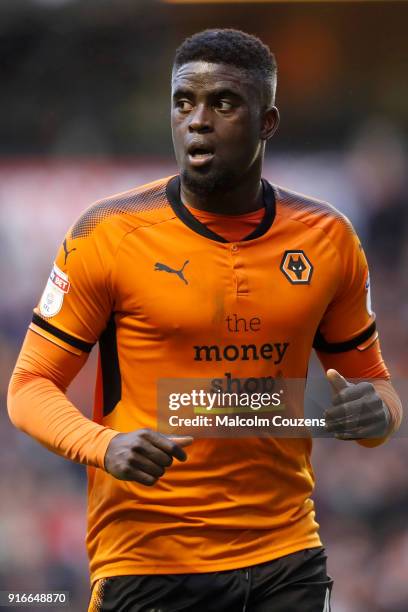 Alfred NÕDiaye of Wolverhampton Wanderers looks on during the Sky Bet Championship match between Wolverhampton and Queens Park Rangers at Molineux on...