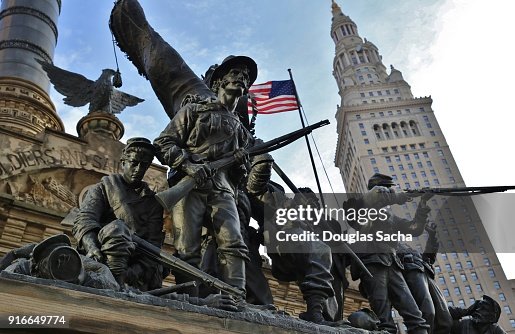 Soldiers and Sailors monument in Cleveland, Ohio, USA