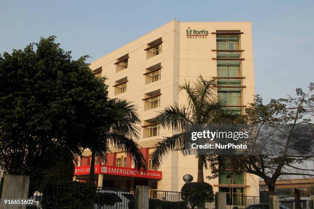 View of Fortis in Hospital in Delhi, India, on 29 January 2018. It's one of the top notch hospital chain in India provides world class health care...