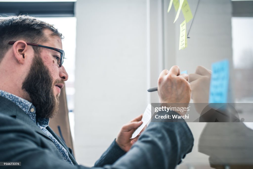 Diskutieren, neue Ideen 