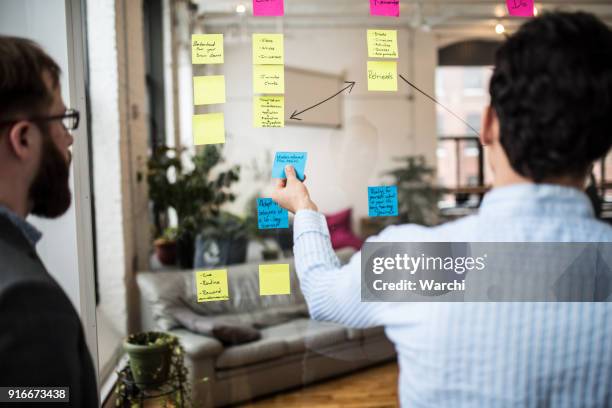 discussing new ideas - roteiro imagens e fotografias de stock