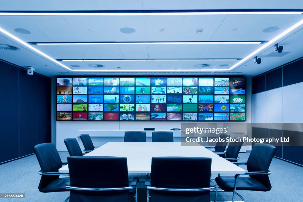 Visual Screen In Modern Conference Room High-Res Stock Photo - Getty Images